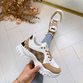 Sneakers Chunky con Panel Monograma