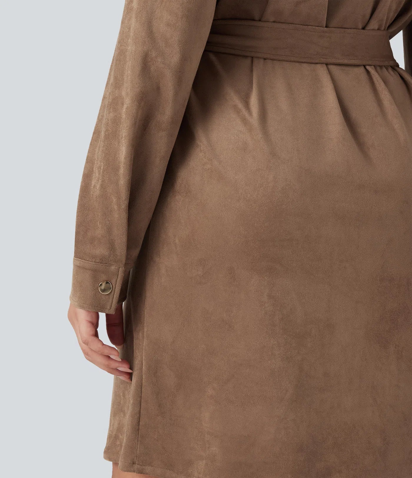 Vestido Ante Manga Larga
