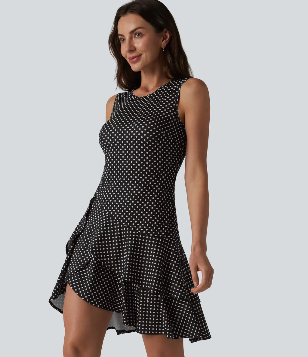 Vestido Lunares Sin Mangas