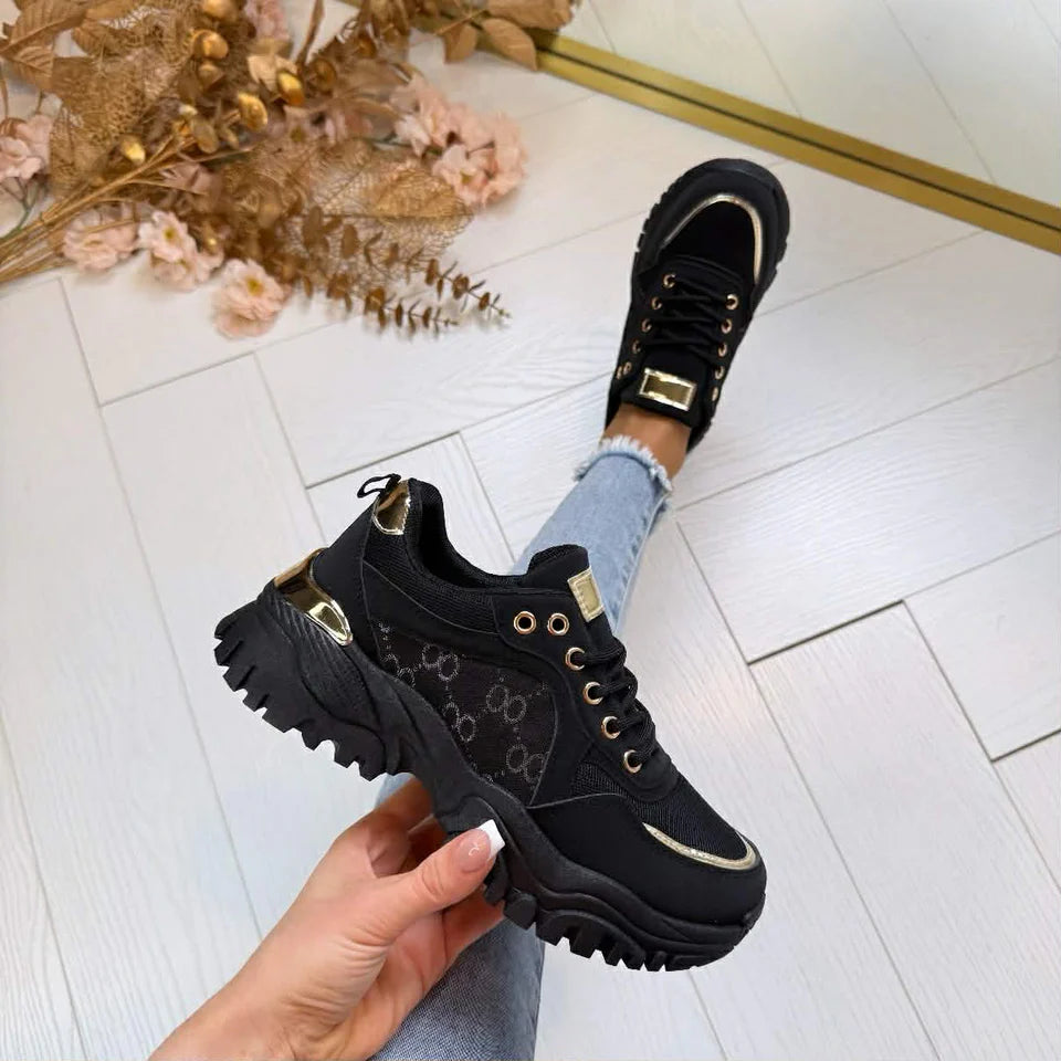 Sneakers Chunky con Panel Monograma