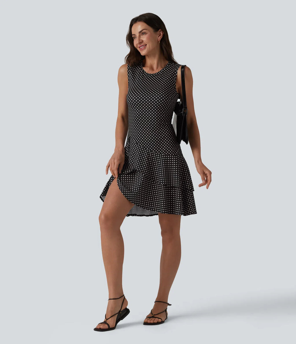 Vestido Lunares Sin Mangas
