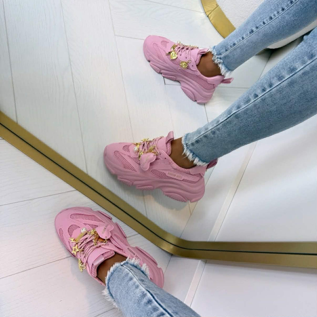 Sneakers Chunky con Charms Dorados