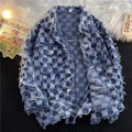 Chaqueta Denim Cuadros