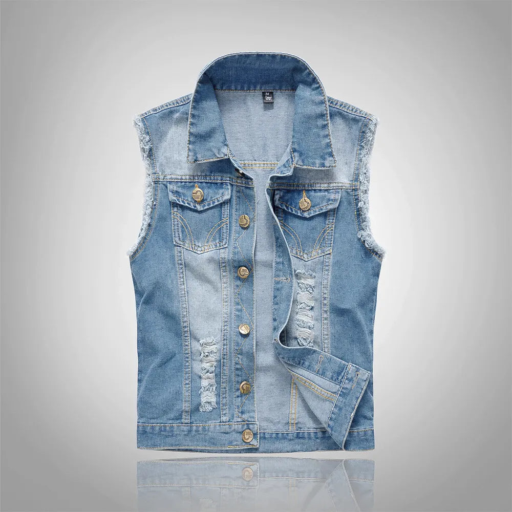 Chaleco Denim Mangas