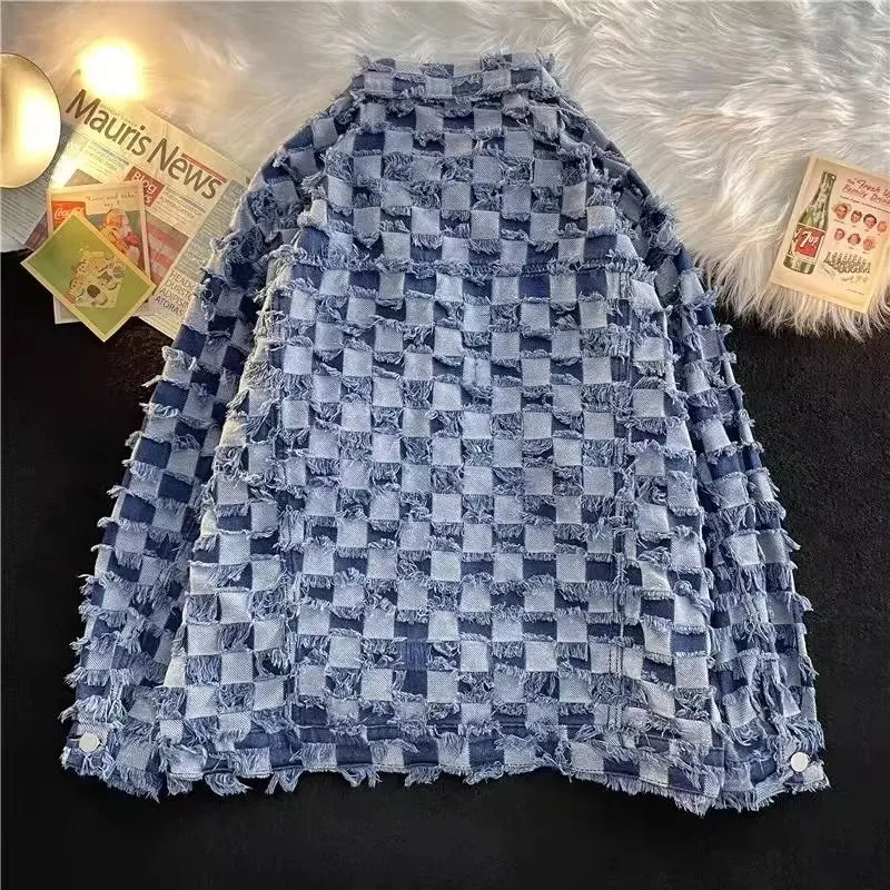 Chaqueta Denim Cuadros