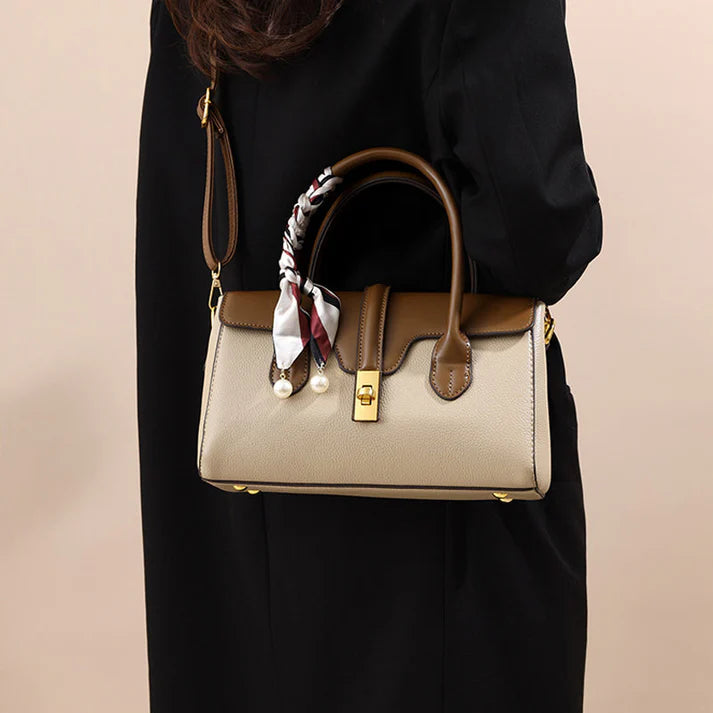 Bolso Satchel Bicolor