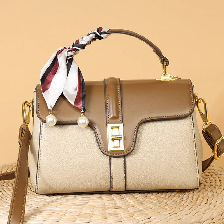 Bolso Satchel Bicolor
